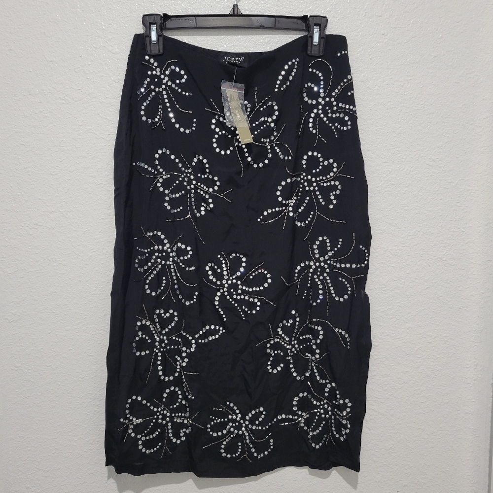 J. Crew Collection Embellished Crystal Slip Skirt CF754 - Picture 5 of 12